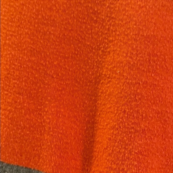 Aeropostale sweater Orange gray stripe scoop Sz L - Picture 5 of 5